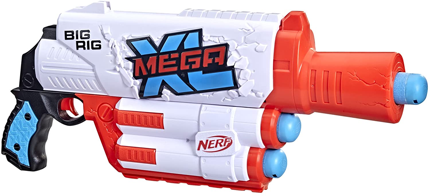 Nerf Mega XL Big Rig Blaster - Fires Largest Nerf Darts Ever, 3 XL Darts + Storage — image 3