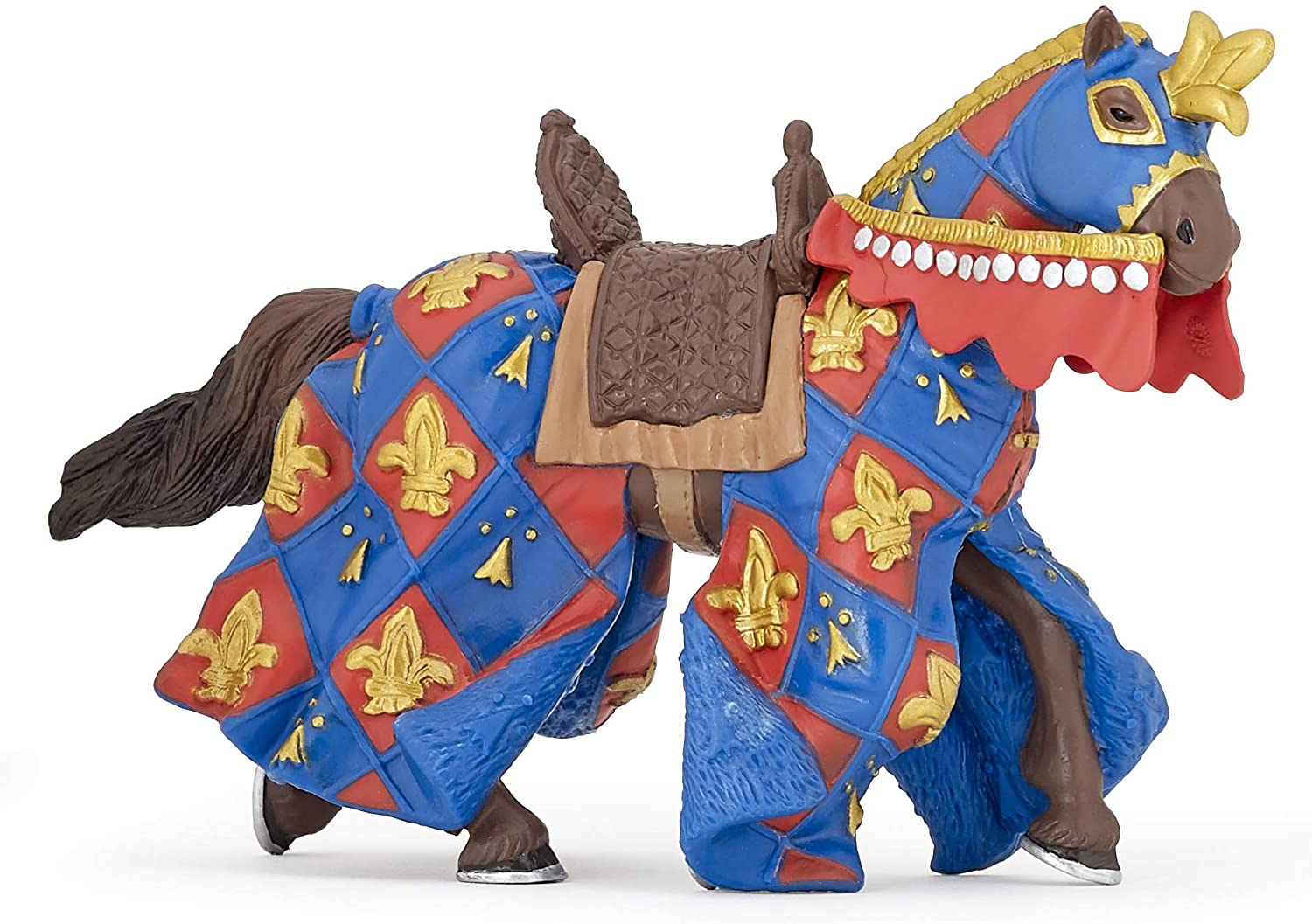 Papo Blue Horse – Fleur de Lys Figurine